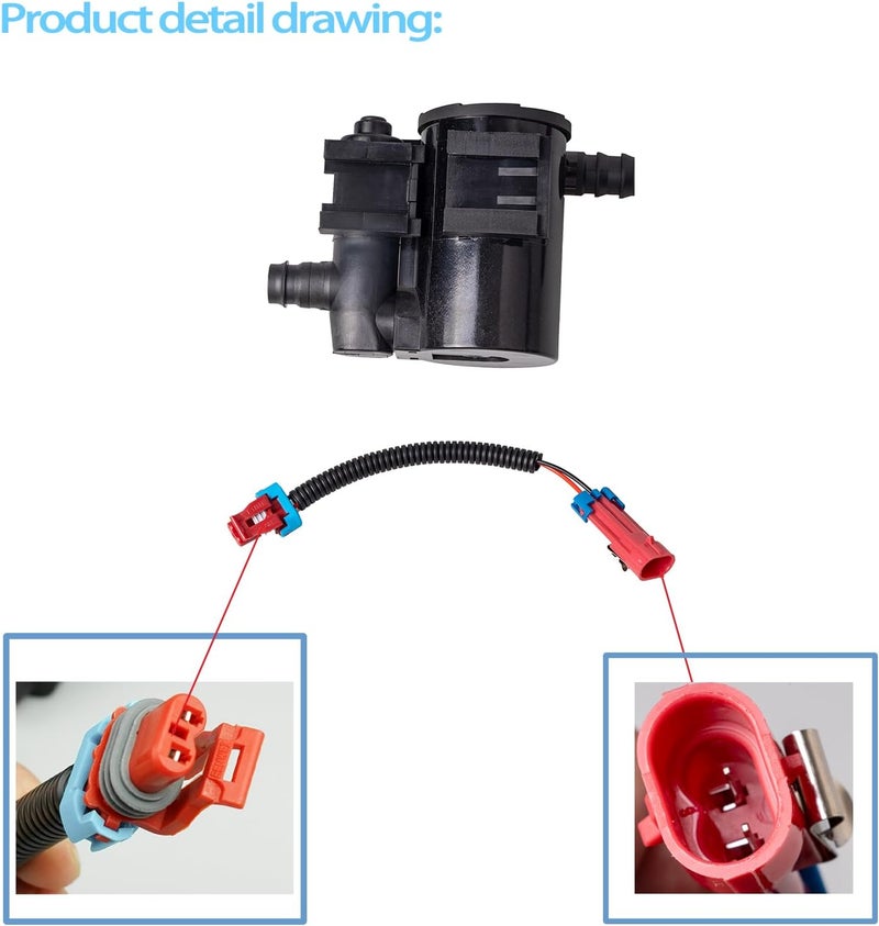 Satiooog Evap Canister Vent Solenoid P0449 Compatible with Chevrolet Silverado 1500 2500 3500 HD Classic GMC Sierra 1500 2500 3500 HD Classic 2004-2010# CVS34 911-237 10357992 19207763 214-2082 - Image 5